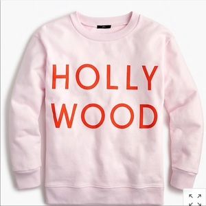 J.Crew size small Hollywood sweatshirt light pink